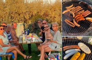 Trevlig grillfest vid brygga 10 