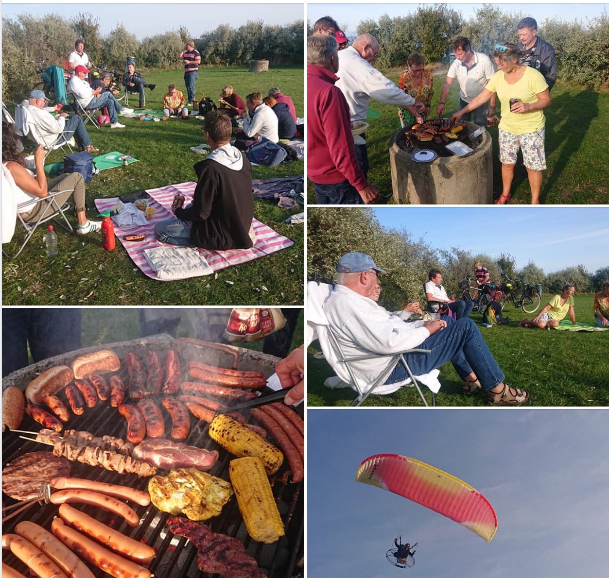 Bildmontage med flera bilder från grillfesten vid brygga 10 - foto: Lars-Gunnar Bengtsson